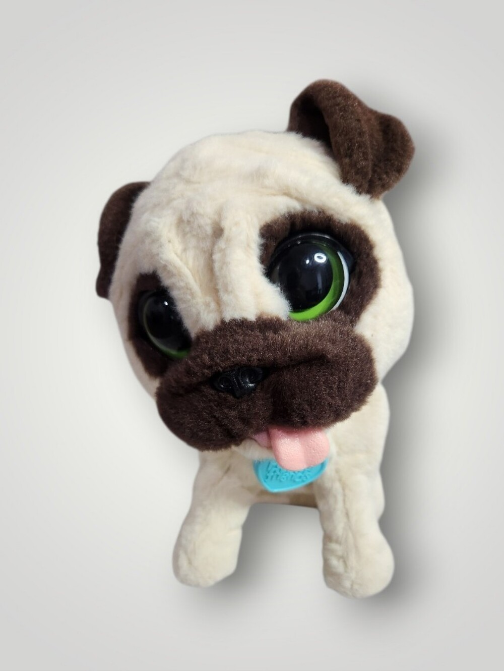 FurReal Friends JJ My Jumpin Pug Dog Plush Puppy Interactive Plush Robot Toy 12